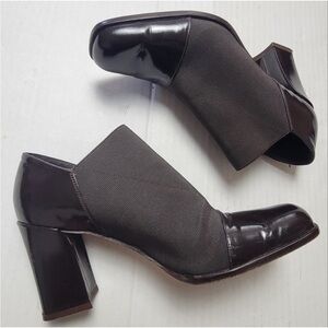 VINTAGE Brown Italian Leather Heels